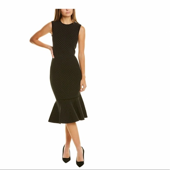 MICHAEL KORS COLLECTION STUDDED SHEATH Double-Knit DRESS